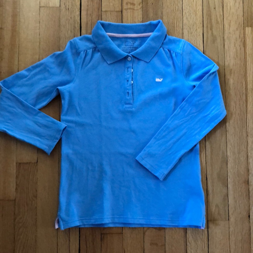 Girls Vineyard Vines Long Sleeved polo